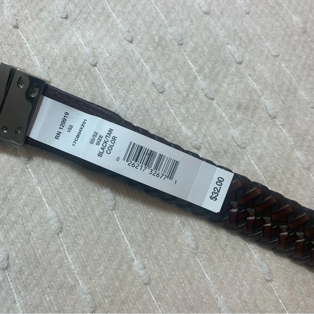 Croft &Barrow Big&Tall‎ Reversible black/brown  belt 50-52